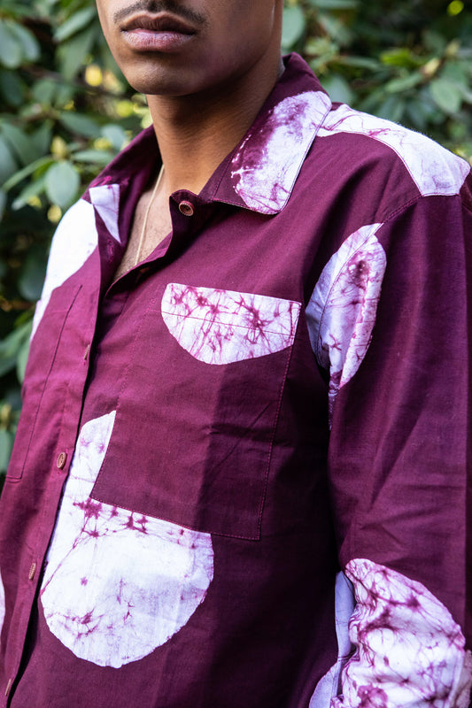 Batik Blouse - Purple Rain