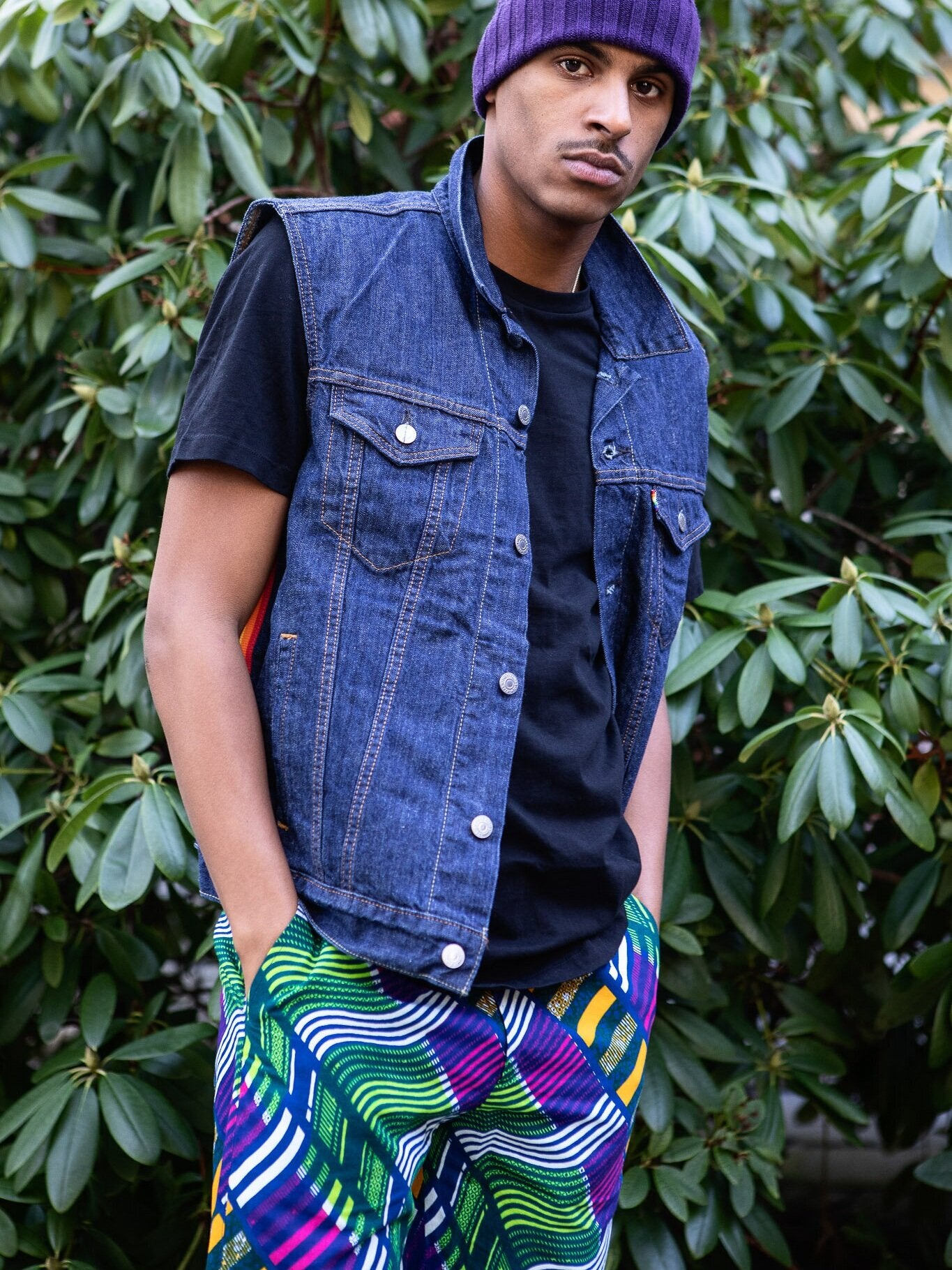 50% SALE | Trousers Violet, Green and Yellow