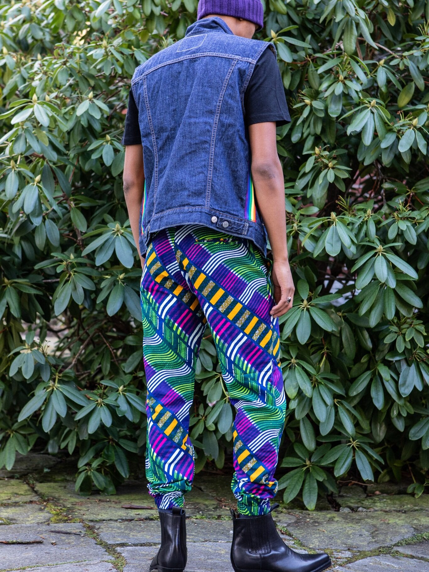 50% SALE | Trousers Violet, Green and Yellow