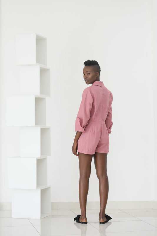 50% SALE | Jumpsuit Blazer - Pink