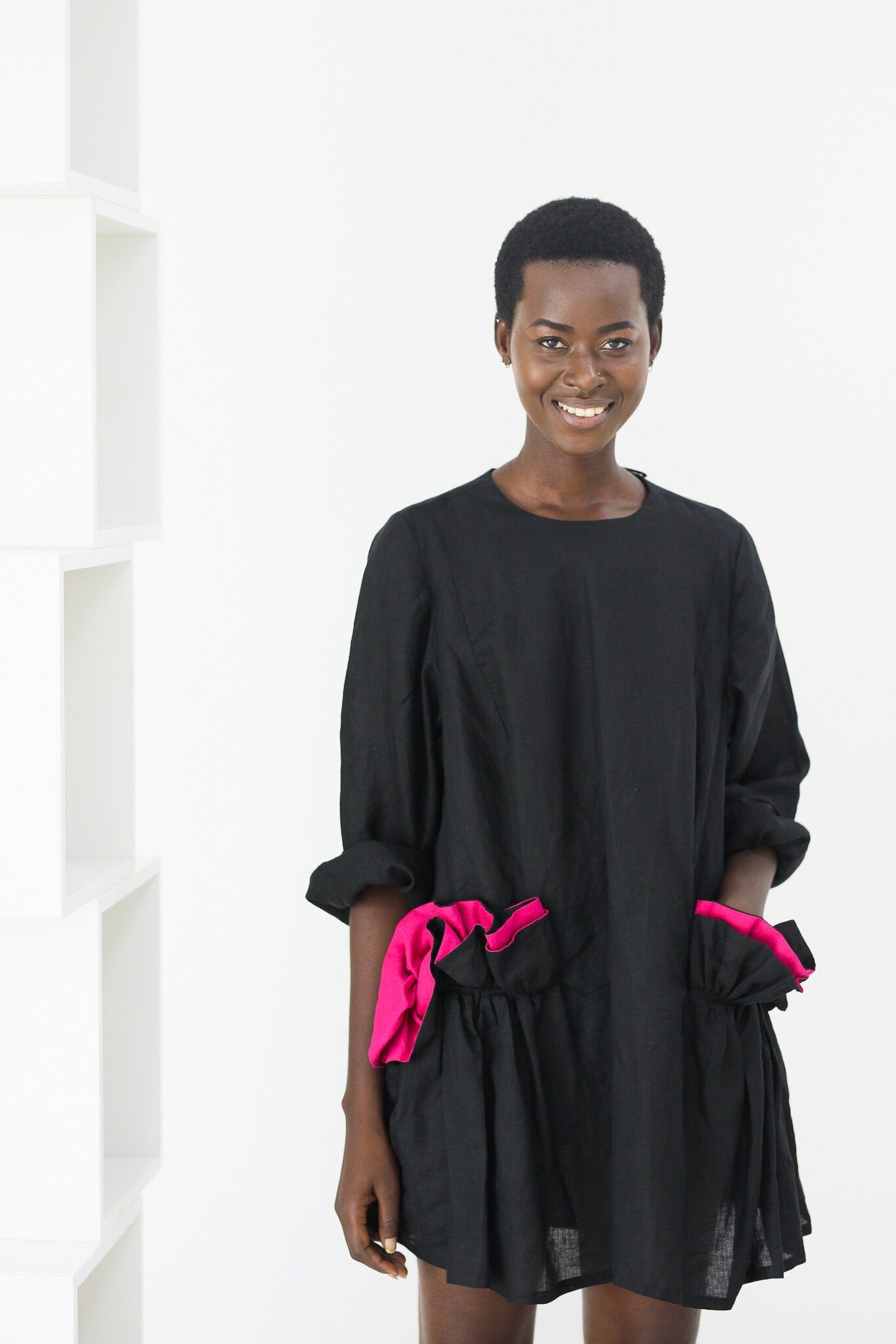 50% SALE | Dress - Pink Pocket