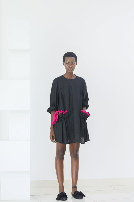 50% SALE | Dress - Pink Pocket