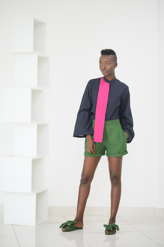 50% SALE | Shirt - Pink Strip