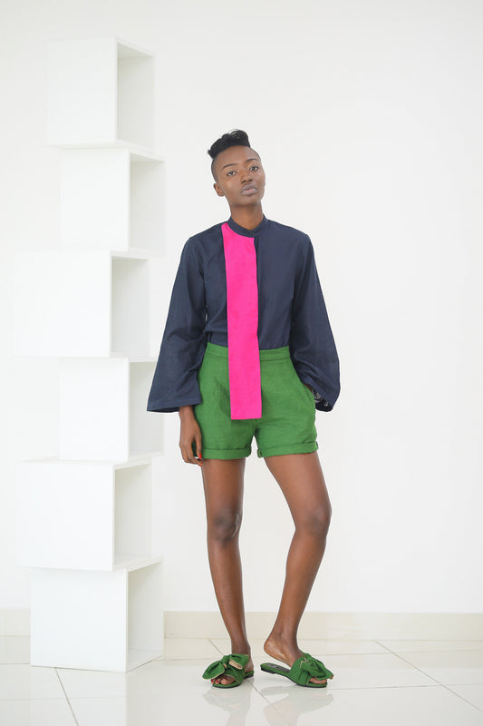 50% SALE | Shirt - Pink Strip