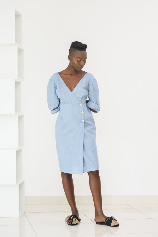 50% SALE | Dress - Baby Blue