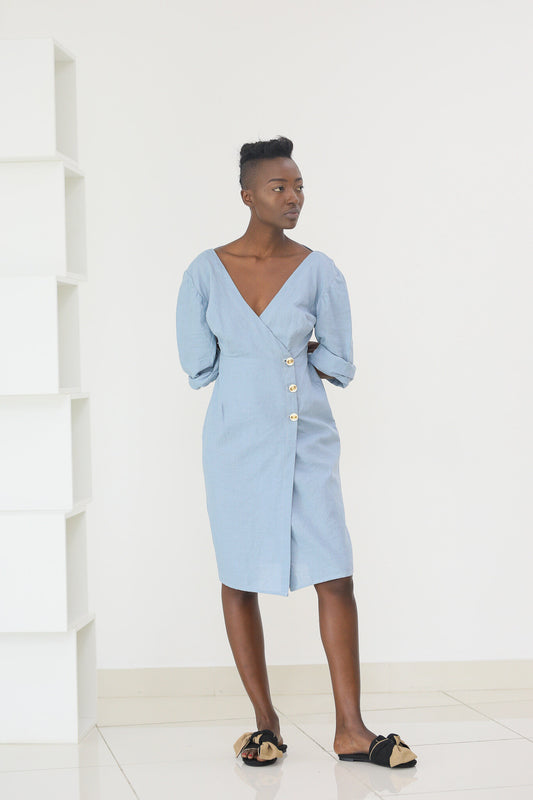 50% SALE | Dress - Baby Blue