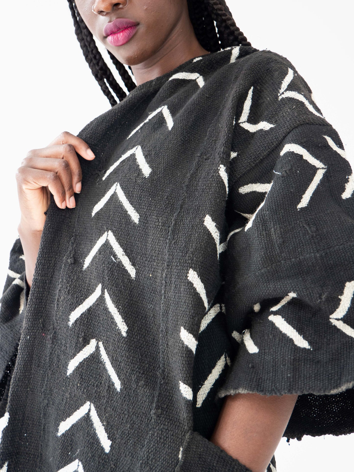 Mudcloth Cloak Ivy
