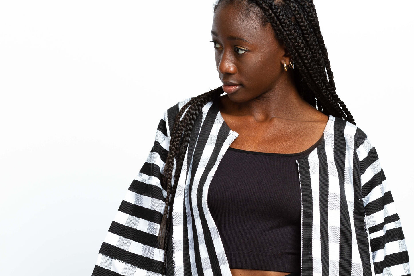 Fugu Cloak Black and White