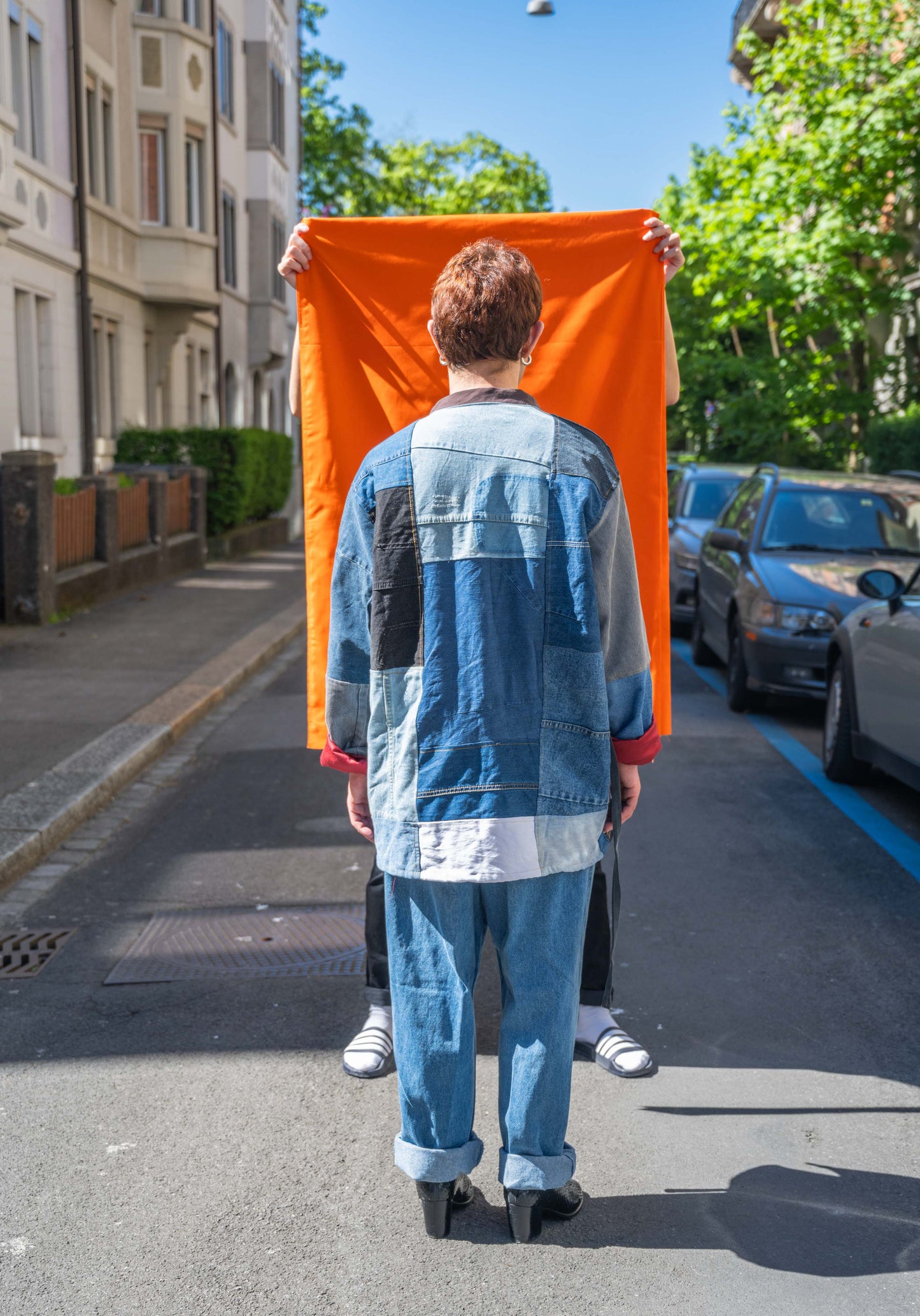 Denim Patchwork Kimono - Upcycling from Kantamanto