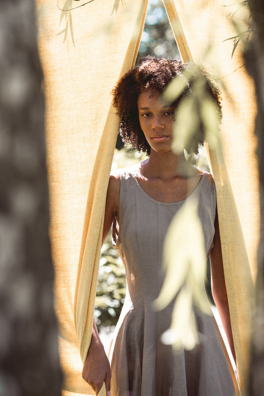 50% SALE | Dress Minimal - Beige